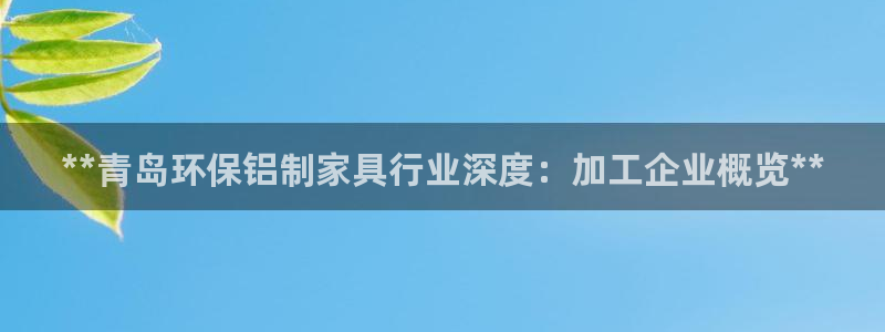 杏耀官网app：**青岛环保铝制家具行业深度：加工企业概览*